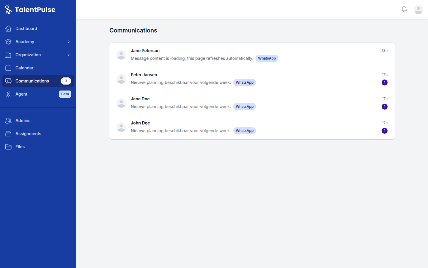 WhatsApp & Communicatie